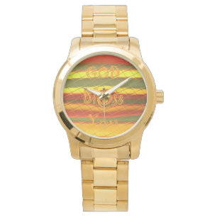 Dios te bendiga Personalizado reloj de pulsera de 