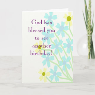 Dios te ha bendecido la tarjeta de cumpleaños