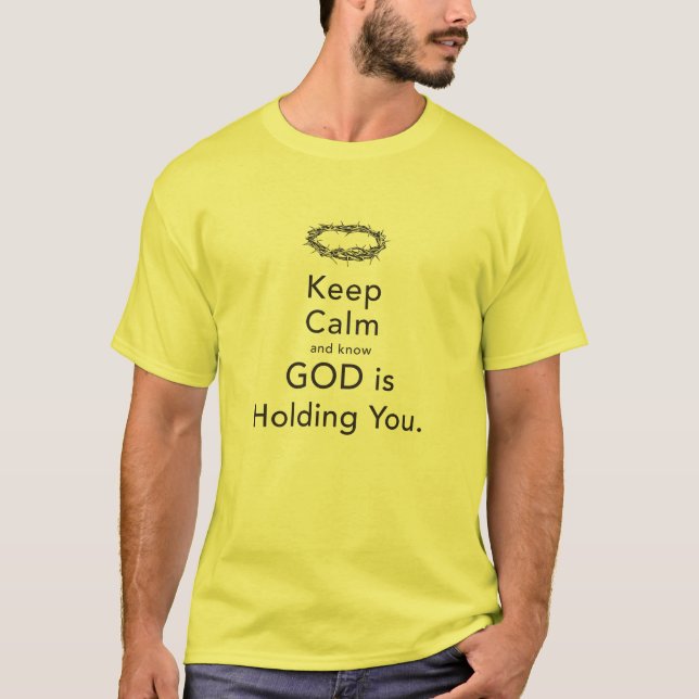 Dios te sostiene camiseta (Anverso)