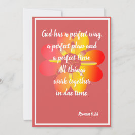 Dios tiene la forma perfecta de la tarjeta romana 