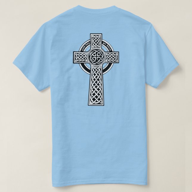 Dios tiene mi camiseta trasera (Reverso del diseño)