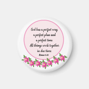 Dios tiene una manera perfecta Romanos 8:28 Imán