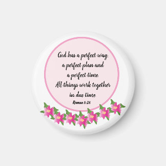 Dios tiene una manera perfecta Romanos 8:28 Imán