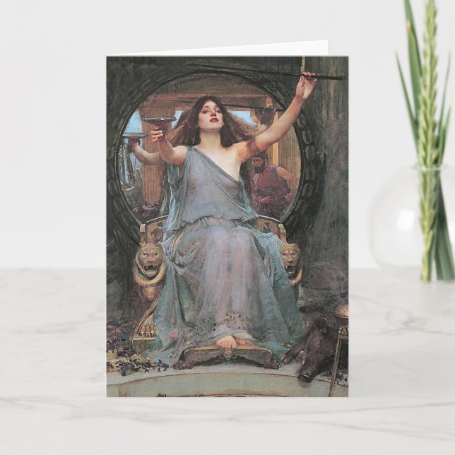 Diosa Circe Pagan Tarjeta de Saludo (Anverso)