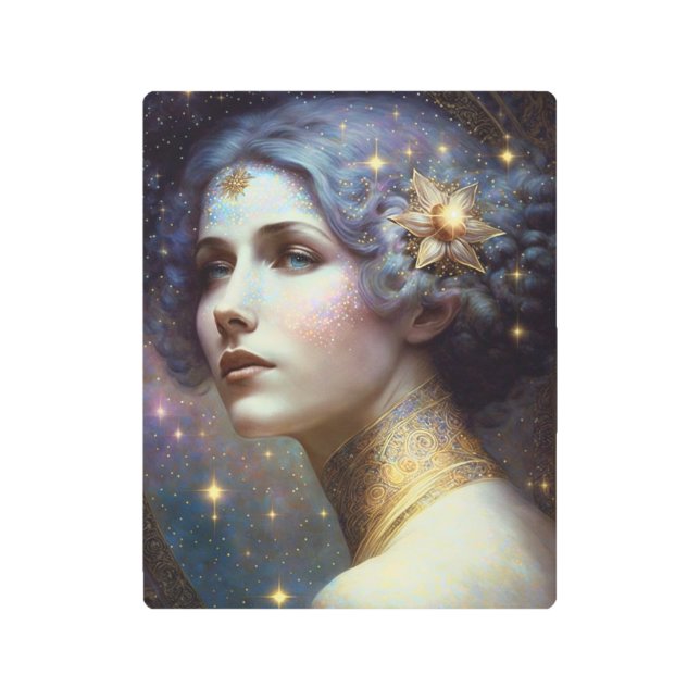 Diosa cósmica arte de fantasía (Anverso)