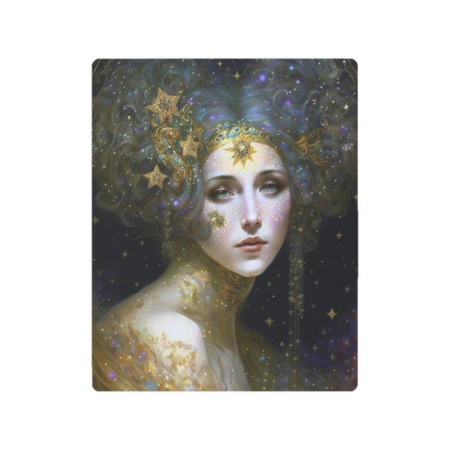 Diosa cósmica arte de fantasía (Anverso)
