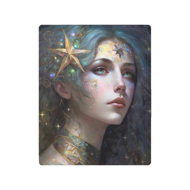 Diosa cósmica arte de fantasía (Anverso)