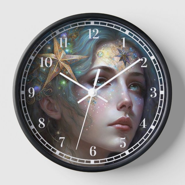 Diosa cósmica Reloj de arte fantástico (Anverso)