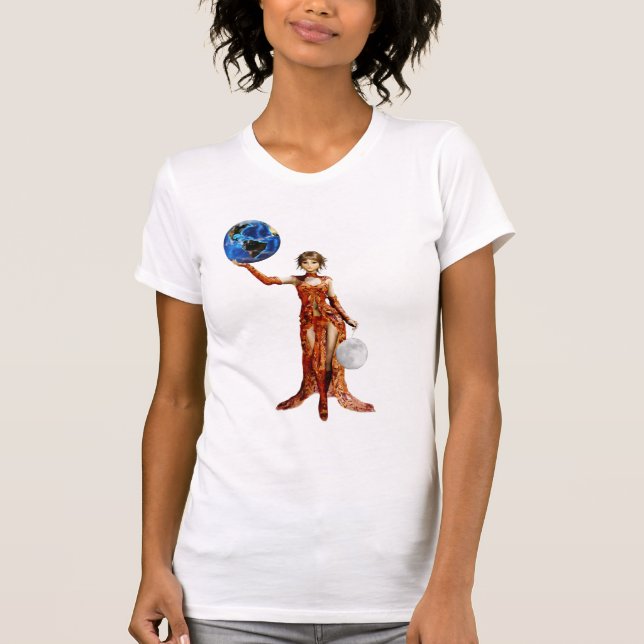 Diosa de la camiseta del universo (Anverso)