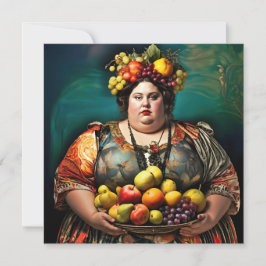 "Diosa de la indulgencia excesiva" retrato colorid
