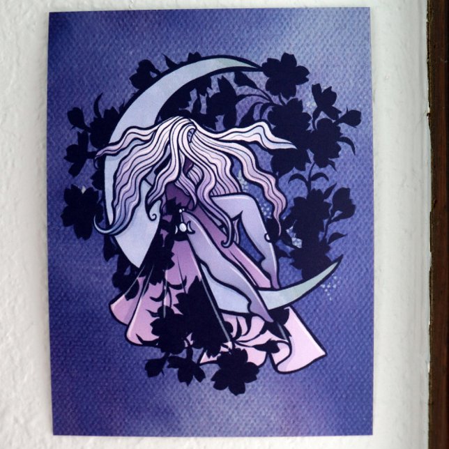 Diosa de la Luna Púrpura Arte de símbolo de la Lun (Subido por el creador)