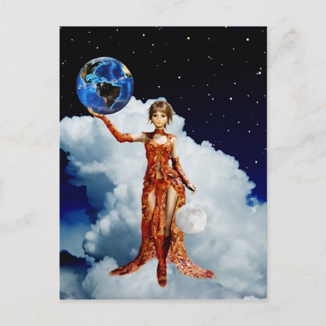 Diosa de la postal universal (Anverso)