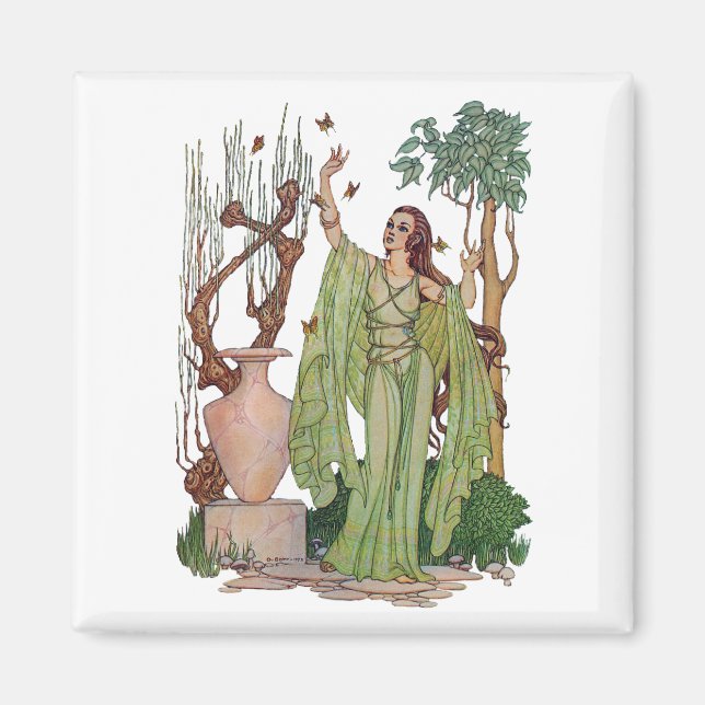 Diosa de la primavera imán (Frente)