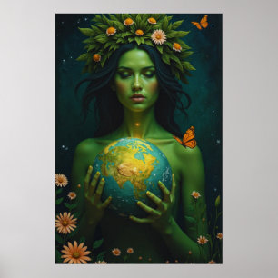 Diosa de la Tierra - Arte de fantasía de The Guard