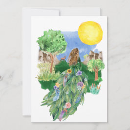 Diosa de primavera Vestido floral Saludo de la nat