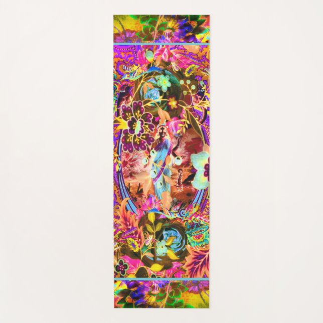Diosa del Boho de la época Neon Yoga Mat (Anverso)