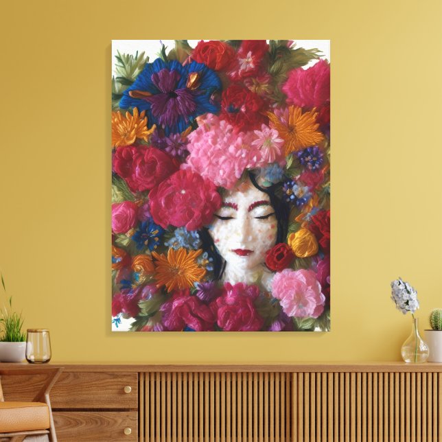 Diosa del clavel en el arte de la pared acrílico d (Insitu (Sala de estar))