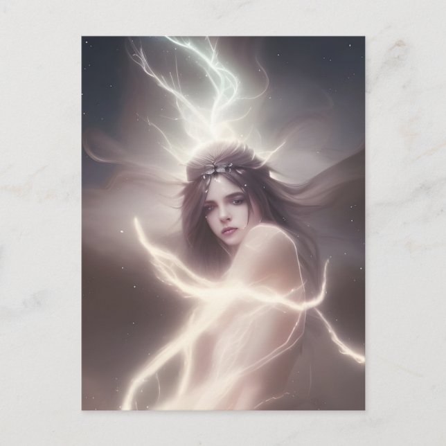 Diosa del cosmos Tarjeta postal (Anverso)