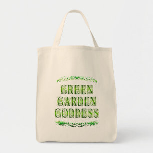 Diosa del Jardín Verde dice bolsa de tocador