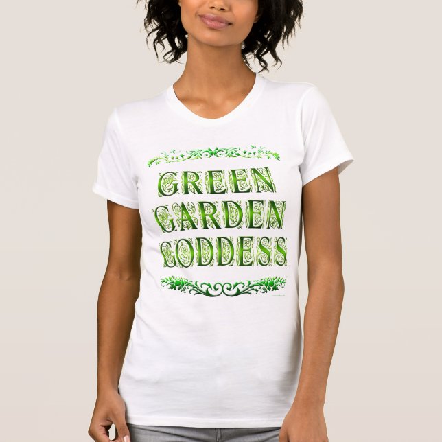 Diosa del Jardín Verde diciendo una camiseta graci (Anverso)
