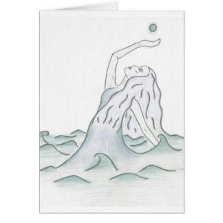 Diosa del mar que sostiene la luna