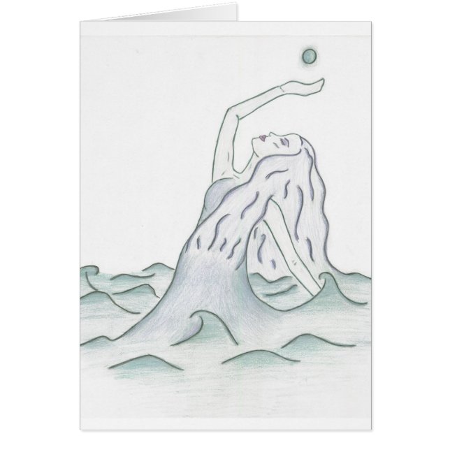 Diosa del mar que sostiene la luna (Frente)