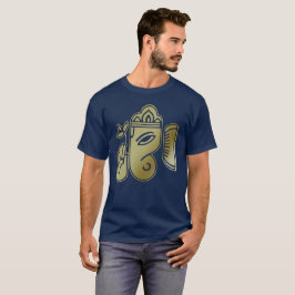 Diosa Ganesha - la camiseta del oro de los hombres