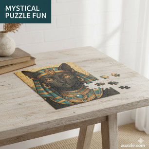 Diosa gata egipcia   Bastet Golden Puzzle