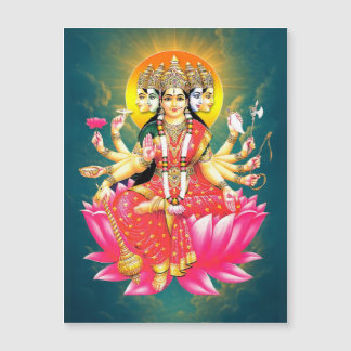 Diosa Gayatri Devi Hindu Deity Flexible Magnet