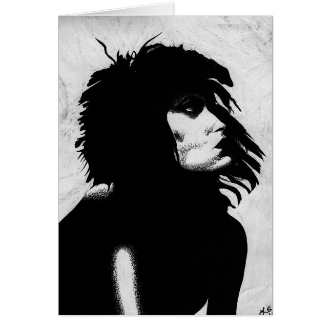 Diosa gótico Mujer retrata arte de moda icónico (Frente)