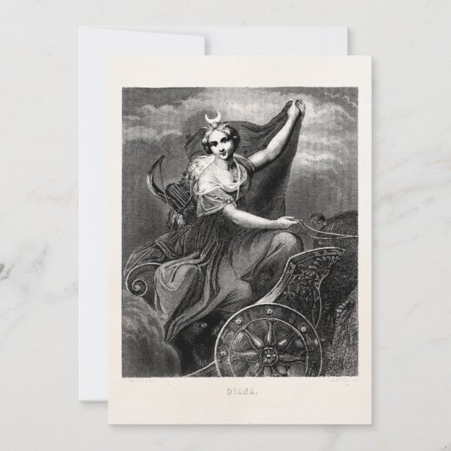 Diosa griega vintage Diana Artemis (Anverso)