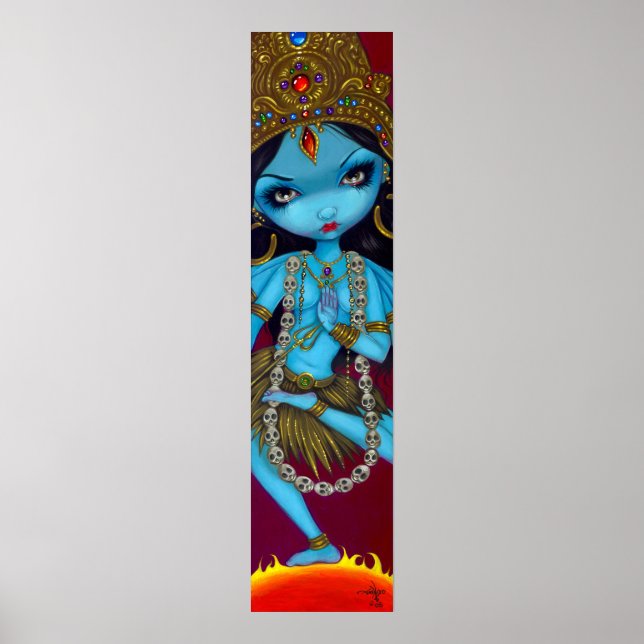 Diosa hindú de Kali, arte gótico Imprimir (Frente)