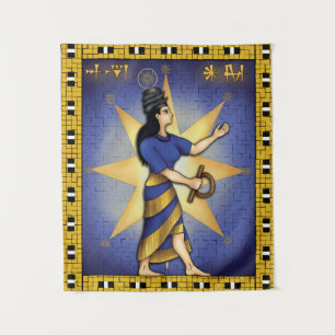 Diosa Inanna - Colgando Muro de Tapiz Ishtar