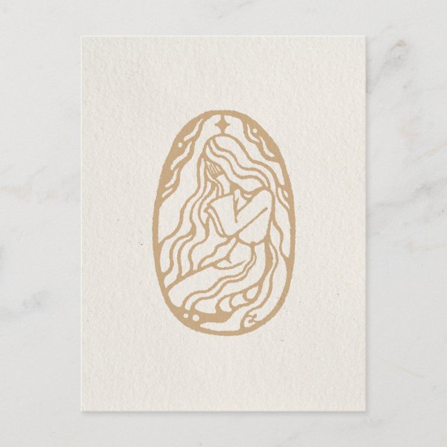 diosa interior 1 postal (Anverso)