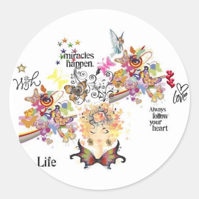 Diosa LOVE Pegatina (Anverso)