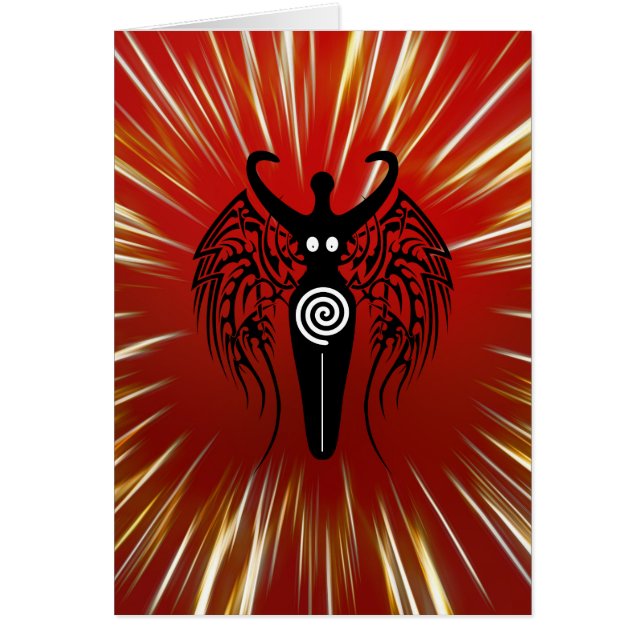 ¡Diosa neolítica de la naturaleza con las alas (Frente)