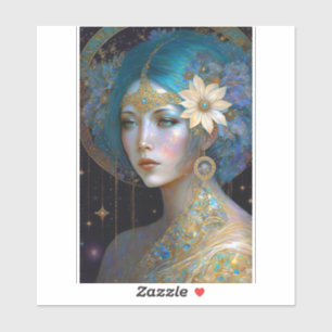 Diosa Pegatina de arte fantasía
