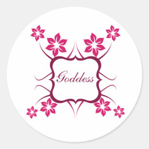 Diosa Pegatinas Florales, Magenta