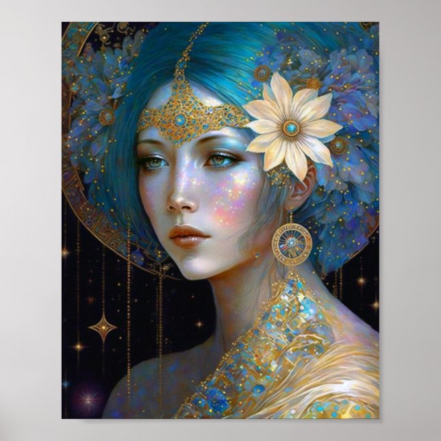 Diosa Poster de arte fantasía (Frente)