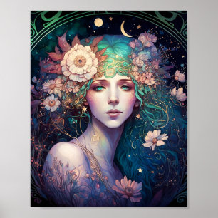 Diosa Poster de arte fantasía