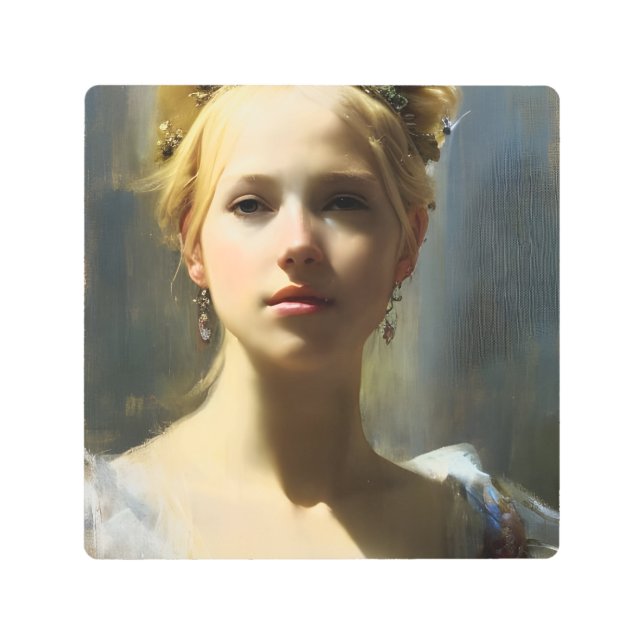 Diosa renacentista arte en el muro Metalizado (Anverso)