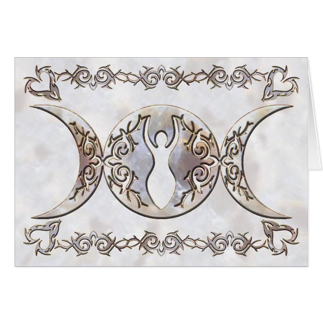 Diosa triple del Moonstone de la luna (Anverso (Horizontal))