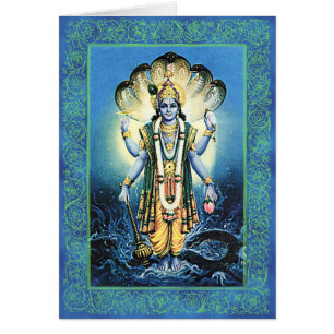 Dioses/Vishnu indios - Notecard