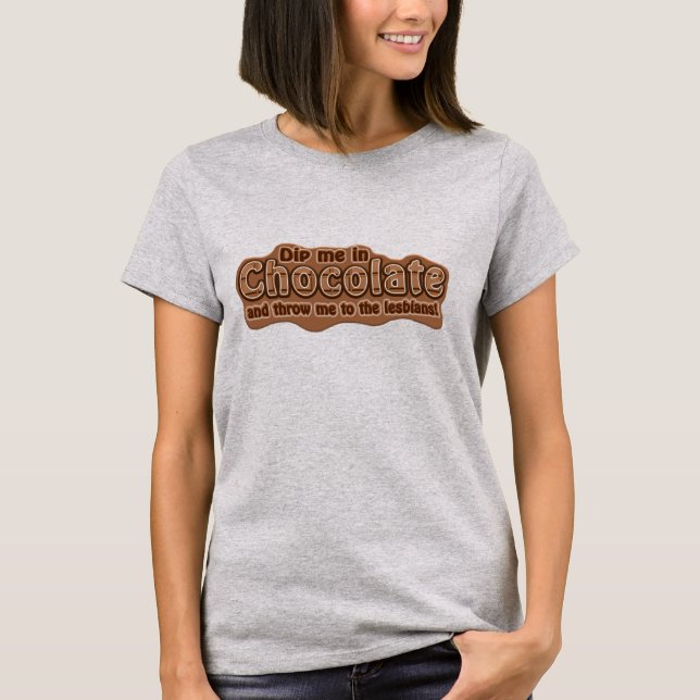 DIP ME EN camisa CHOCOLATE - elegir estilo (Anverso)