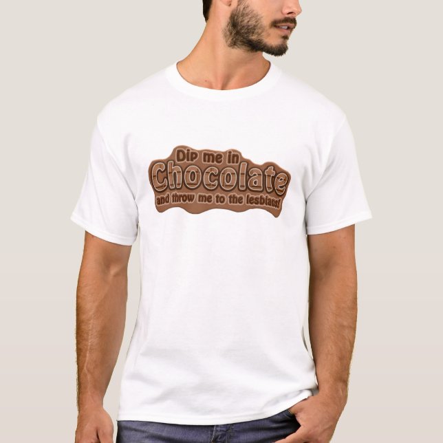 DIP ME EN camisa CHOCOLATE - elegir estilo (Anverso)