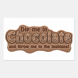 DIP ME EN pegatinas DE CHOCOLATE