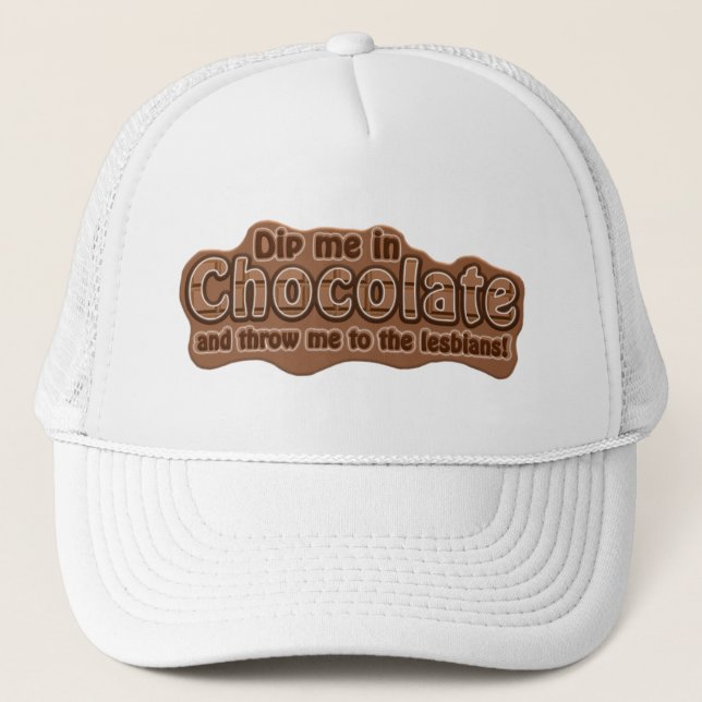 DIP ME IN CHOCOLATE gorra - elegir color (Anverso)