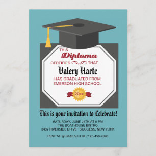 Diploma de Graduación - Invitación a graduación fo