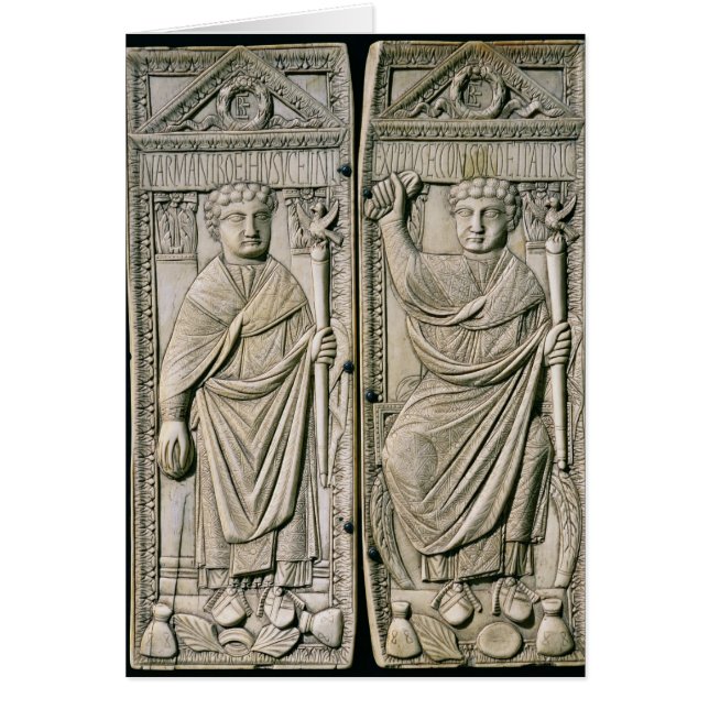 Díptica del cónsul de Boethius en el ANUNCIO 487 (Frente)