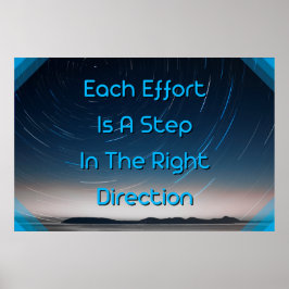 "Dirección correcta" Poster de arte de pared posit